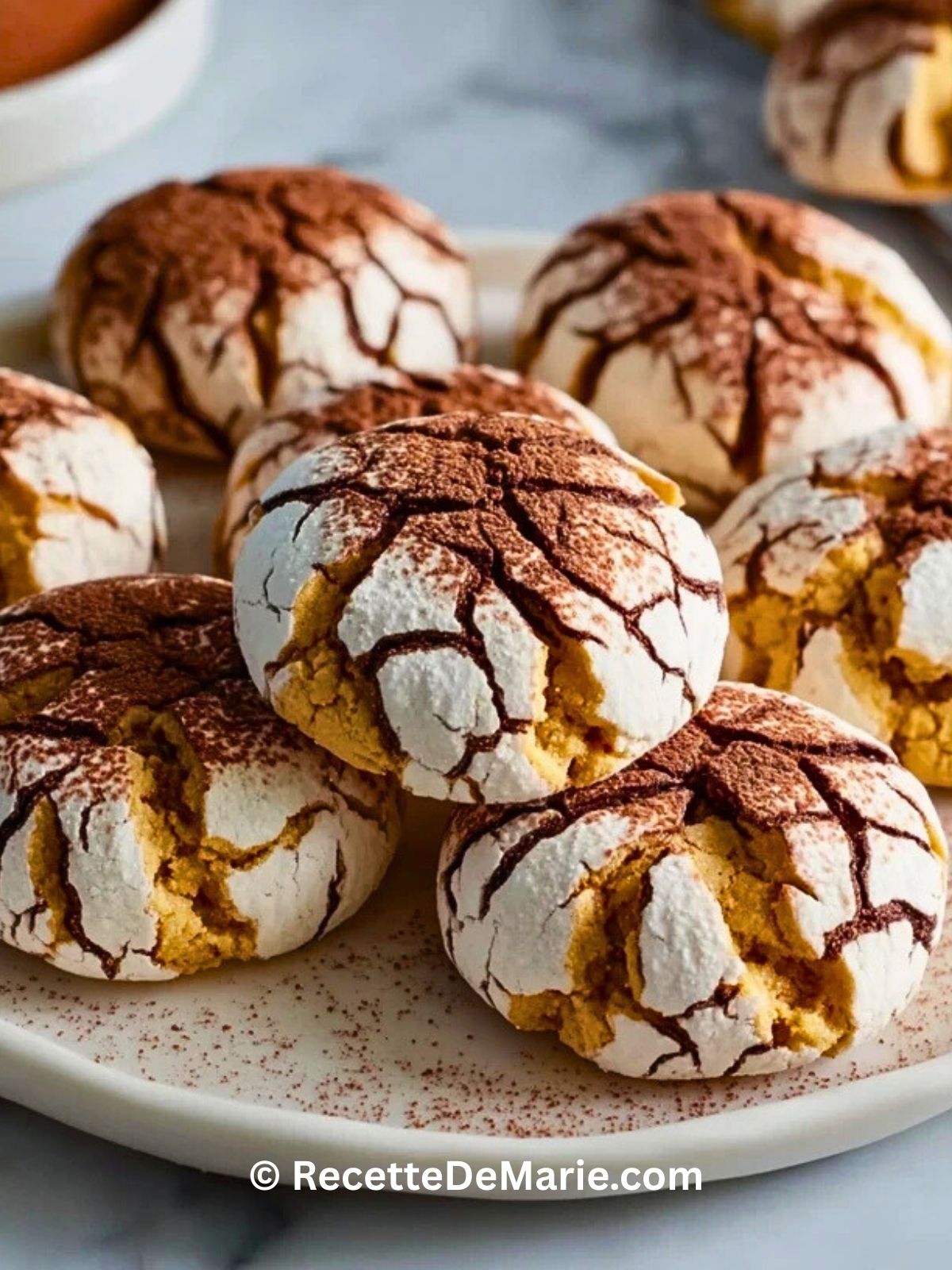 Biscuits Craquelés au Tiramisu