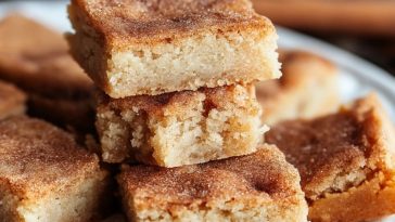 Blondies à la Cannelle et au Sucre