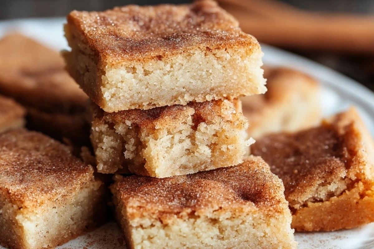 Blondies à la Cannelle et au Sucre