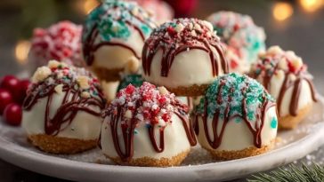 Bouchées De Cheesecake De Noël Sans Cuisson