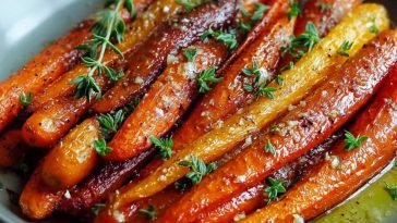 Carottes Rôties Au Miel Et À LAil