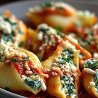 Coquilles Farcies aux Épinards et au Fromage
