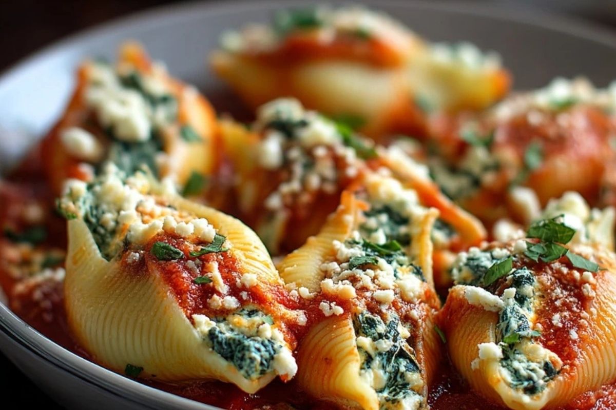 Coquilles Farcies aux Épinards et au Fromage