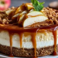 Gâteau Au Fromage Blanc Aux Pommes Caramélisées