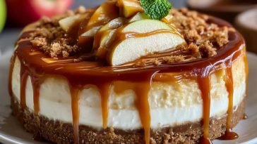 Gâteau Au Fromage Blanc Aux Pommes Caramélisées