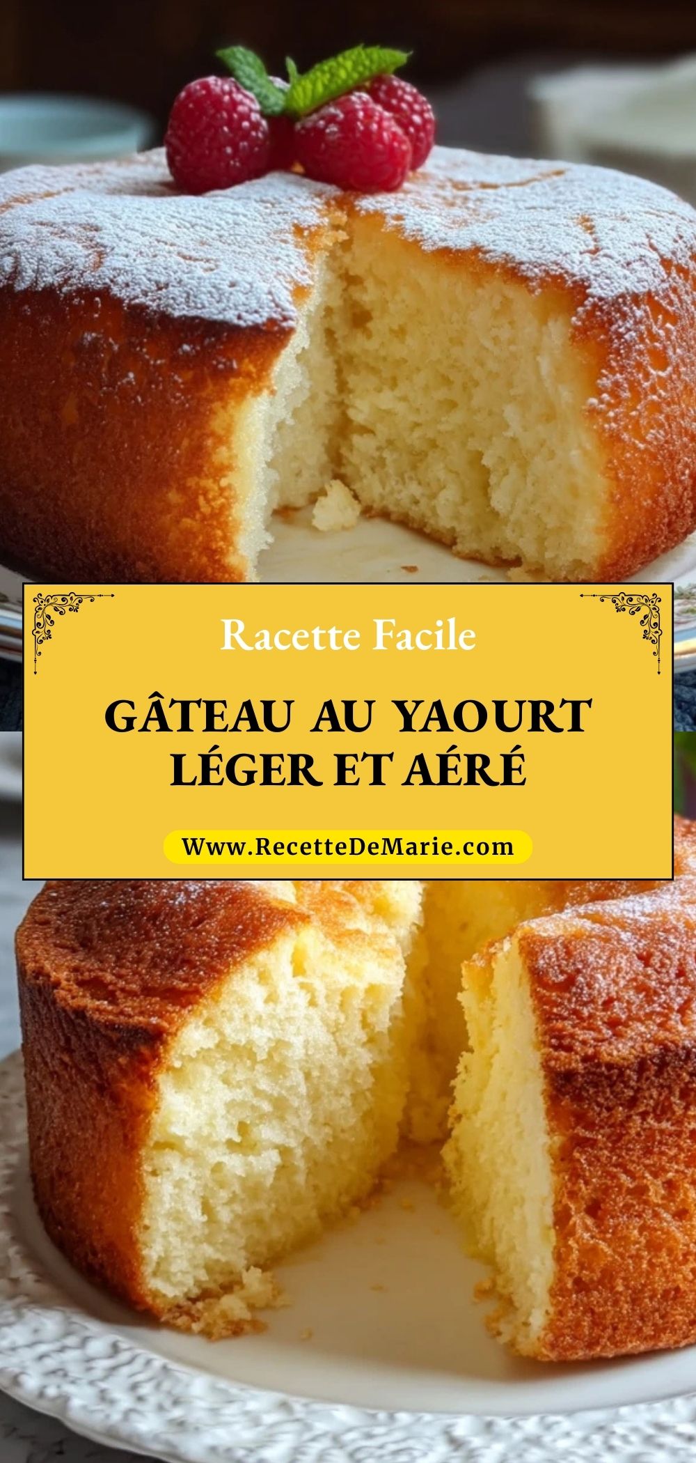 Gâteau Au Yaourt Léger Et Aéré