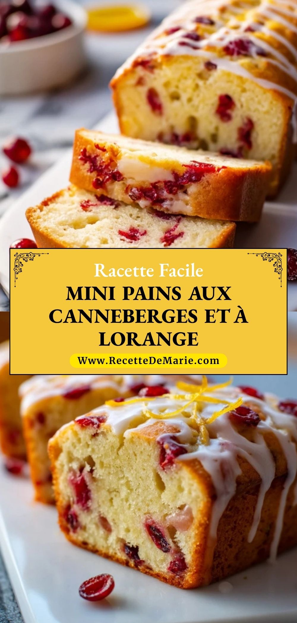Mini Pains Aux Canneberges Et À LOrange
