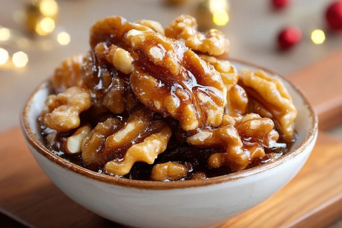 Noix De Grenoble Caramélisées Pour Les Fêtes