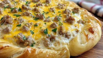 Pizza Petit Déjeuner Aux Saucisses