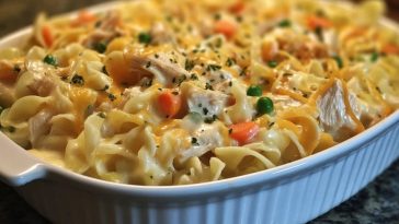 Poulet Aux Pâtes Crémeux