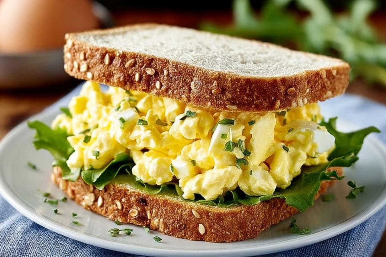 Sandwich À LOeuf Rapide De 10 Minutes