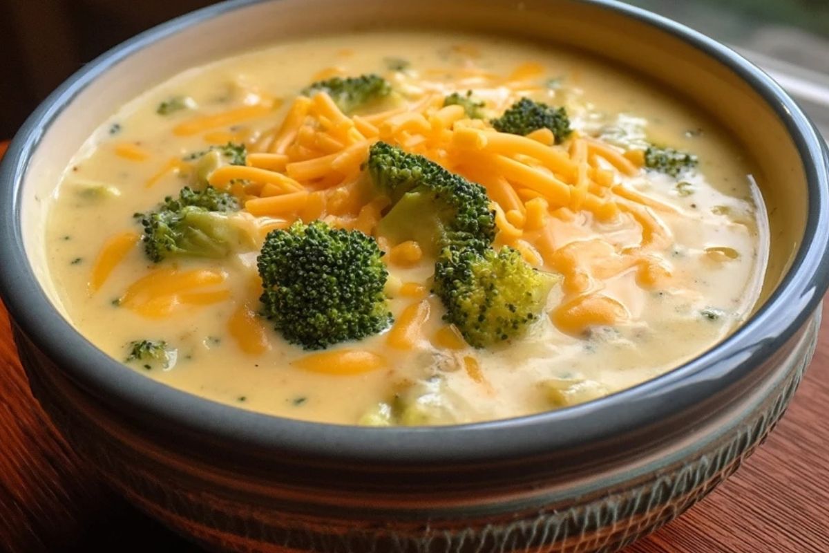 Soupe Crémeuse De Brocoli Au Fromage Et Pommes De Terre