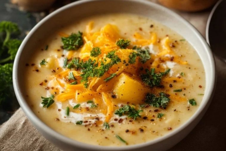 Soupe De Pommes De Terre À La Mijoteuse