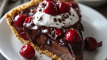 Tarte Au Chocolat Et Cerises Sans Cuisson
