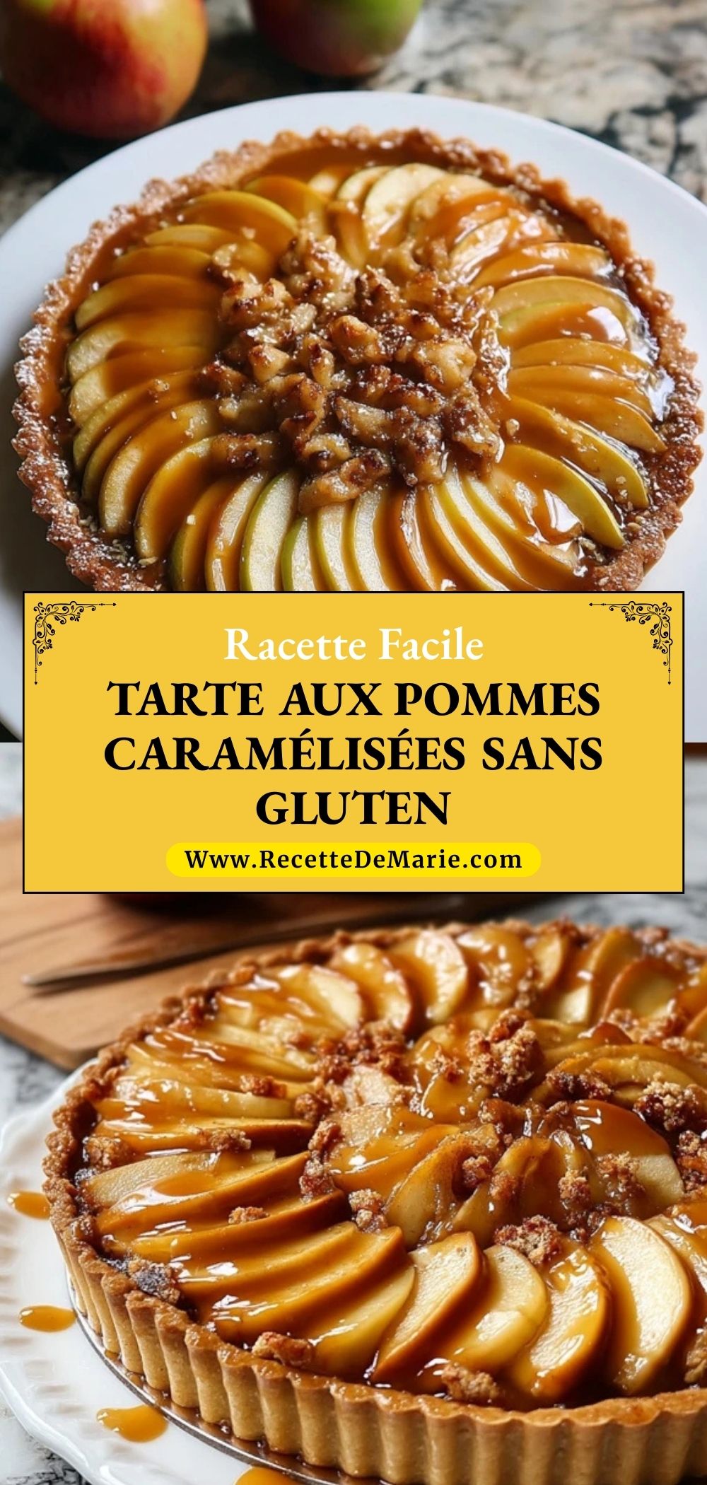 Tarte Aux Pommes Caramélisées Sans Gluten