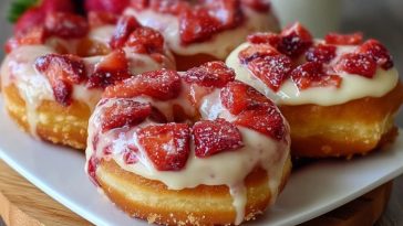 Beignets Cheesecake aux Fraises