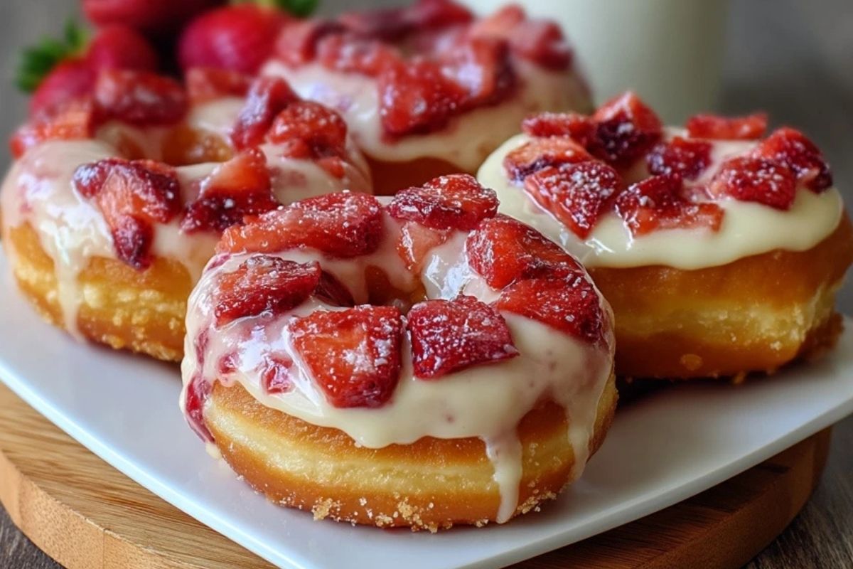 Beignets Cheesecake aux Fraises