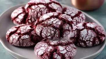 Biscuits Crinkle Velours Rouge Quick