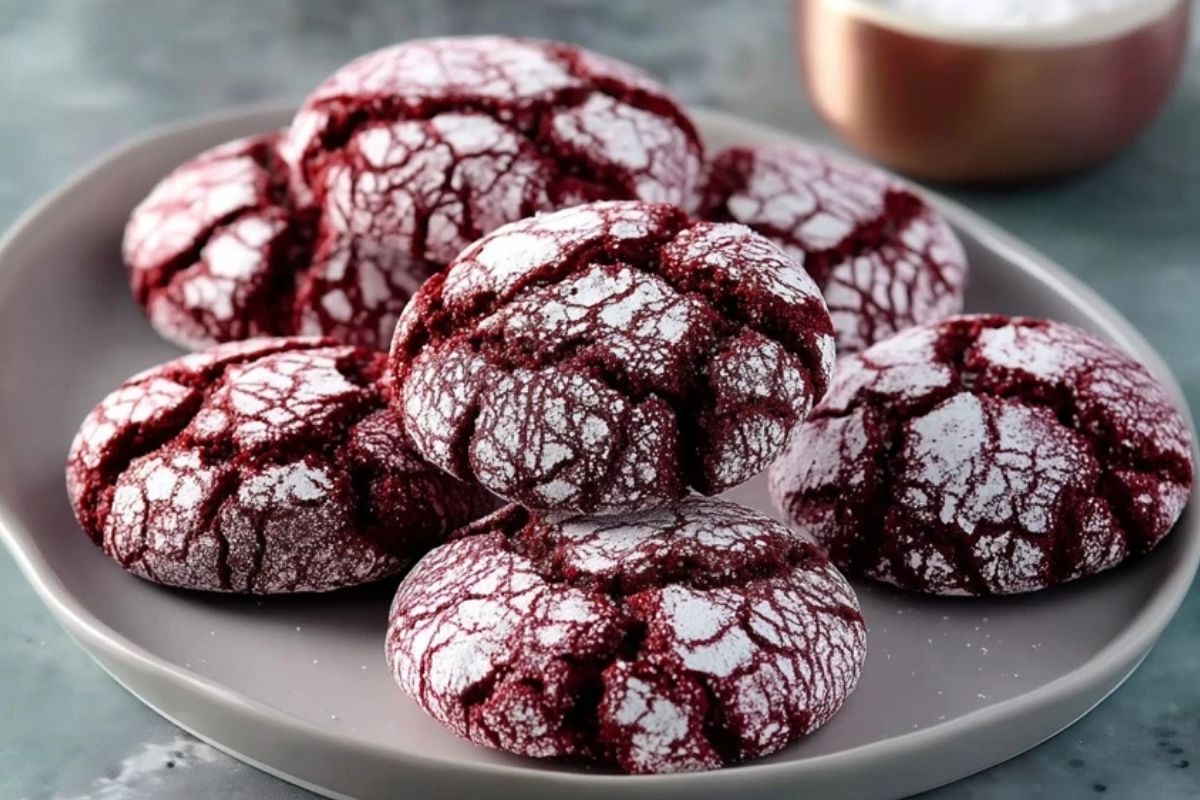 Biscuits Crinkle Velours Rouge Quick