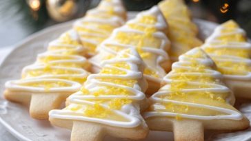 Biscuits En Arbre De Noël Au Citron