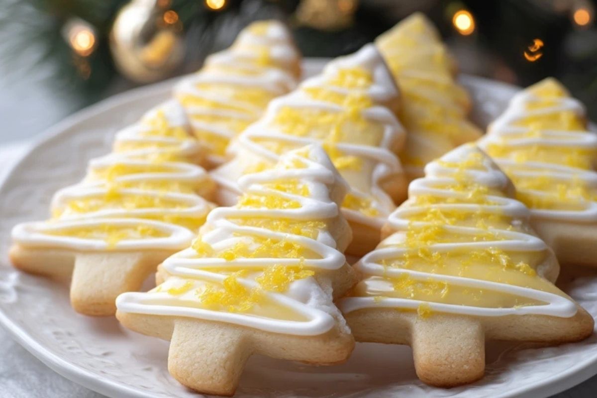 Biscuits En Arbre De Noël Au Citron