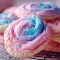 Biscuits Nuageux en Sucre Filé