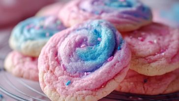 Biscuits Nuageux en Sucre Filé