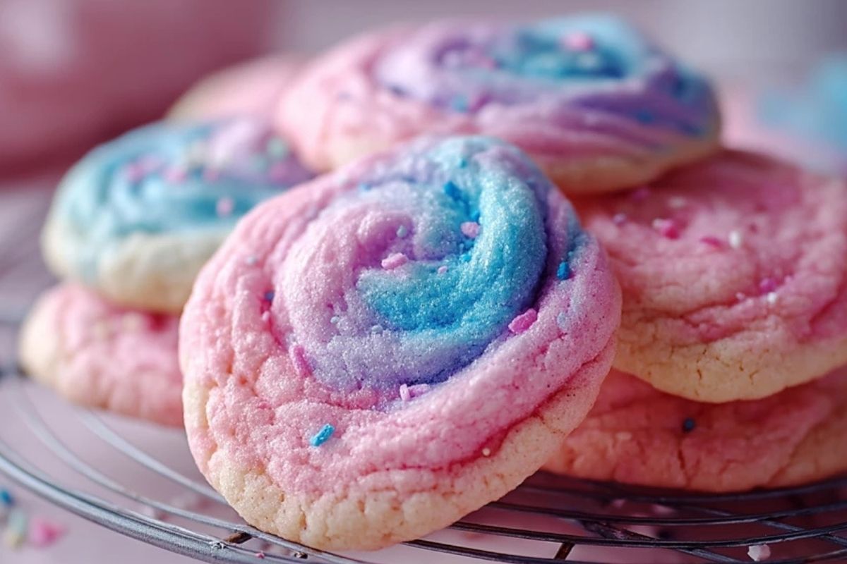 Biscuits Nuageux en Sucre Filé