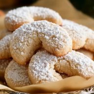Biscuits aux Amandes en Forme de Croissant