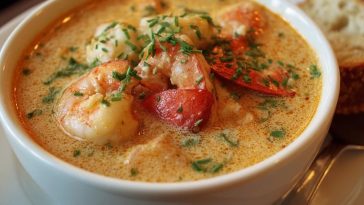 Bisque De Crabe Et De Crevettes