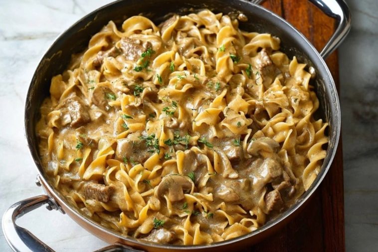 Boeuf Stroganoff En Une Seule Marmite