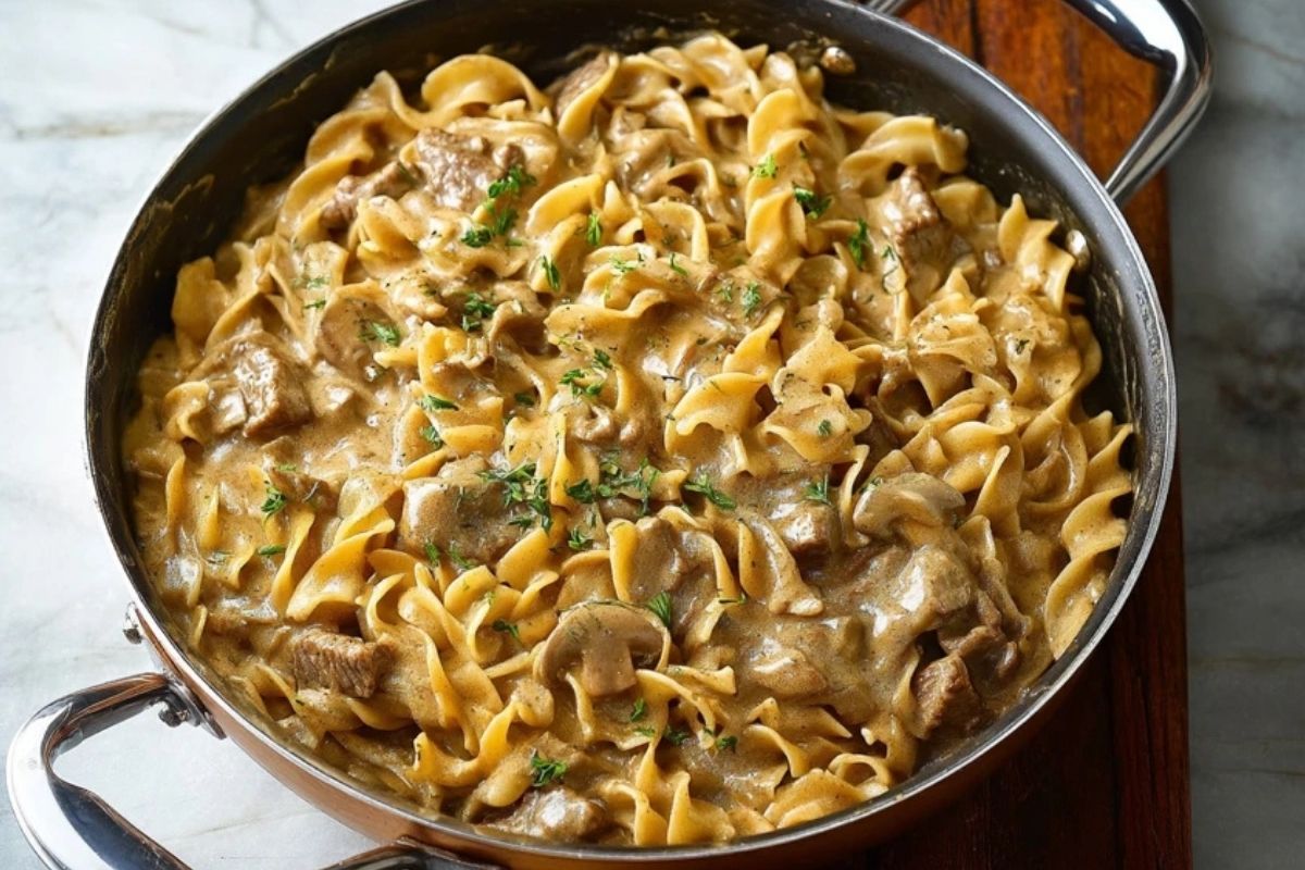 Boeuf Stroganoff En Une Seule Marmite