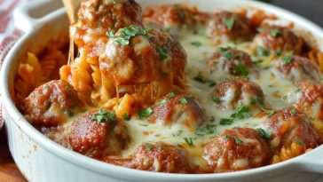 Casserole De Boulettes De Viande Au Four