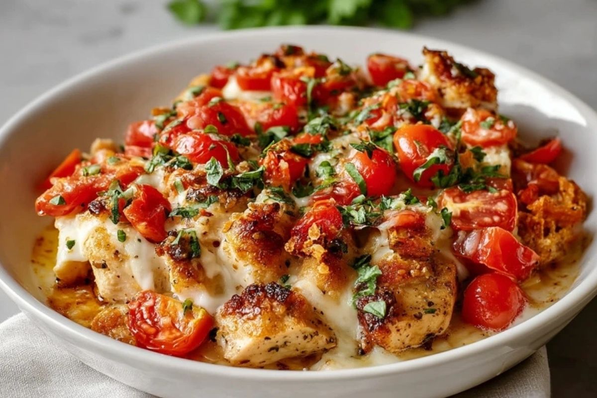 Casserole De Poulet Bruschetta