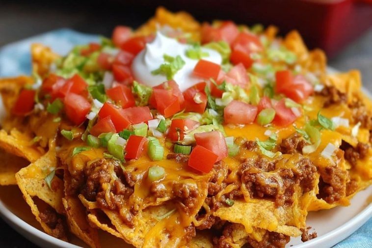 Casserole De Tacos Aux Doritos Avec Viande Hachée