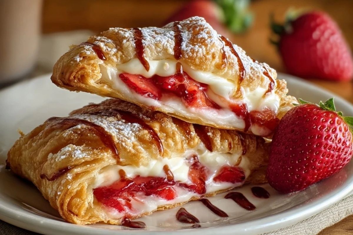 Chaussons Aux Fraises Et Fromage Blanc