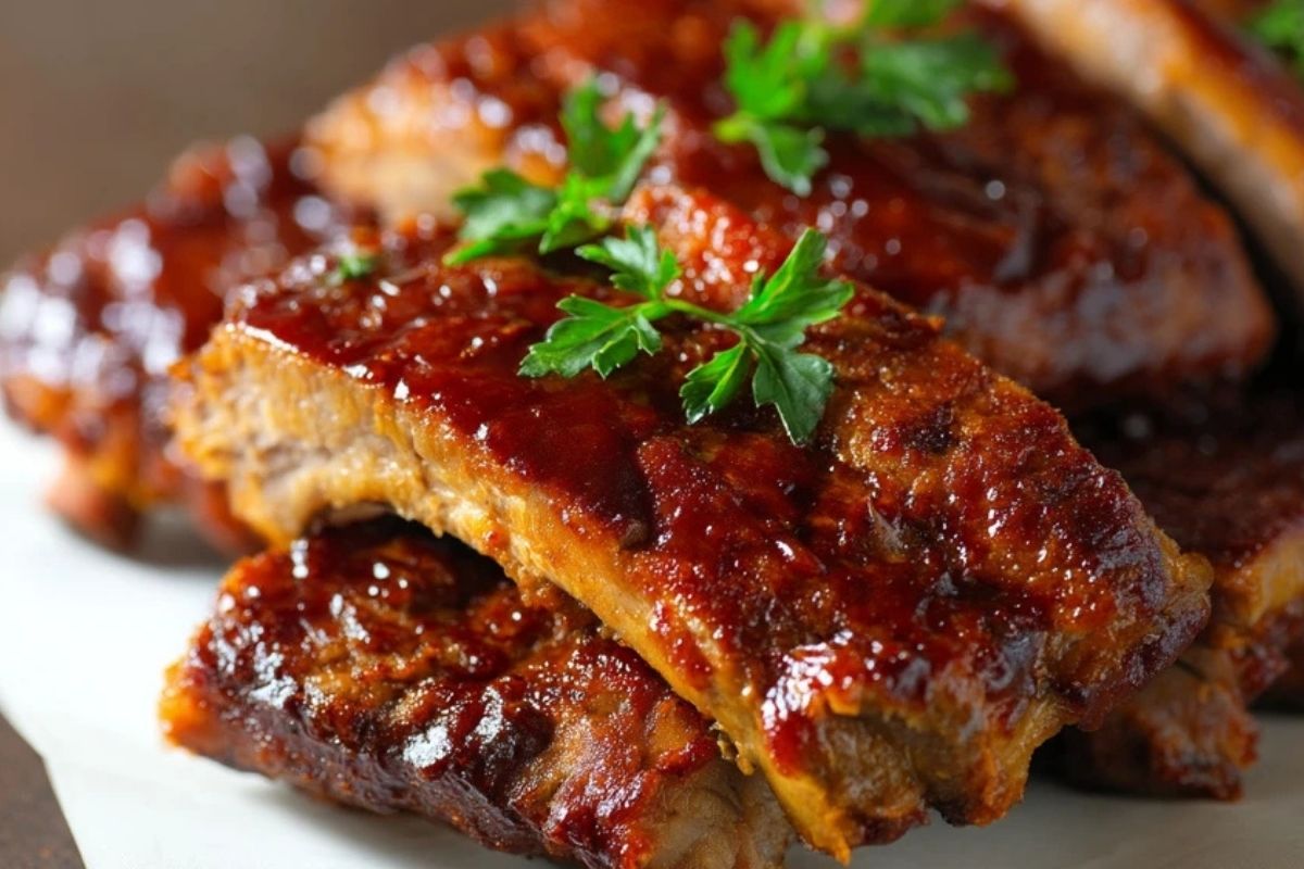 Côtes De Porc Au BBQ En Cocotte