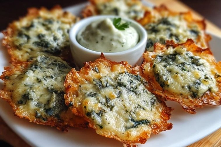 Croustillants Au Fromage Et Aux Épinards
