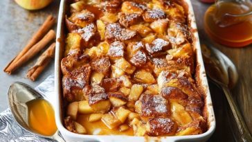 Gratin De Pain Perdu Aux Pommes Et À La Cannelle
