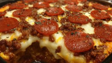 Gratin De Saucisse Hamburger Et Pepperoni