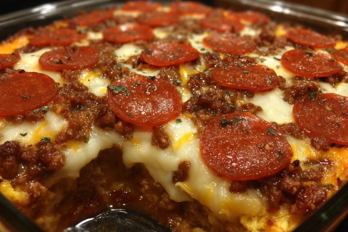 Gratin De Saucisse Hamburger Et Pepperoni