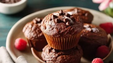 Muffins Au Chocolat Riche En Protéines