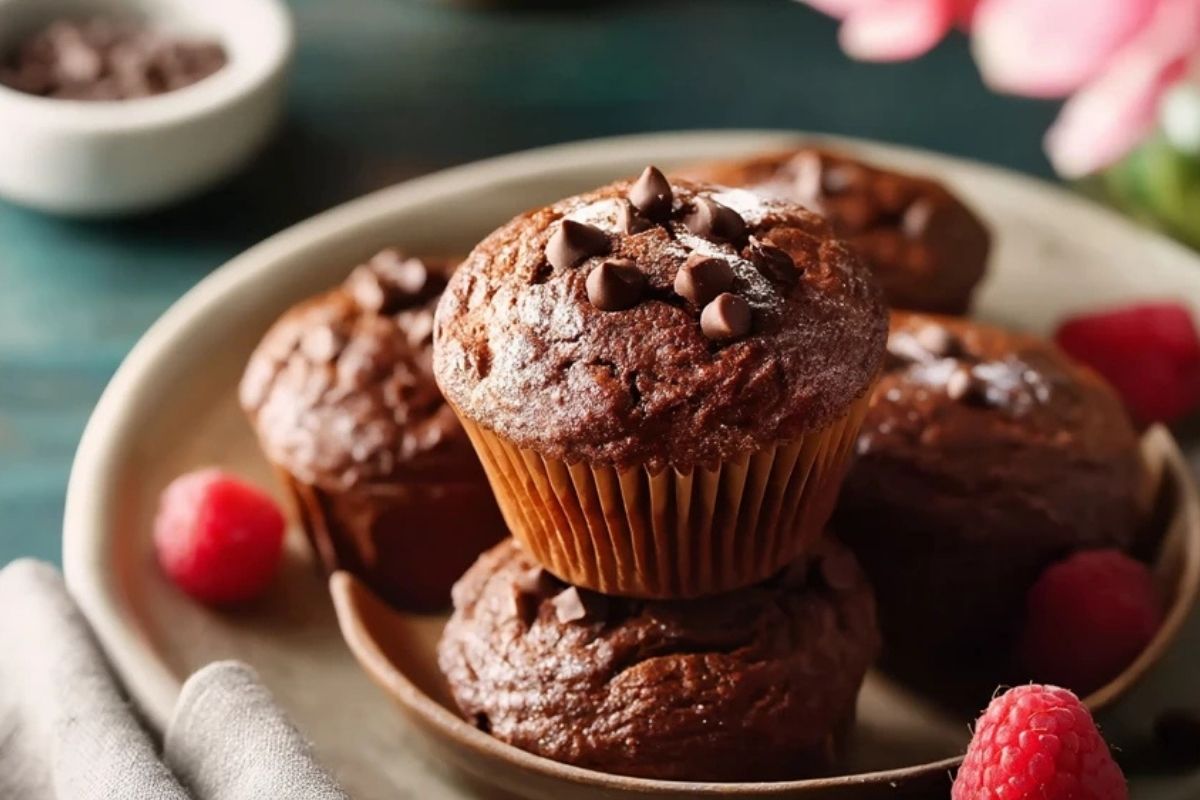 Muffins Au Chocolat Riche En Protéines
