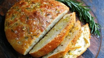 Pain À Lail Et Au Romarin Sans Pétrissage