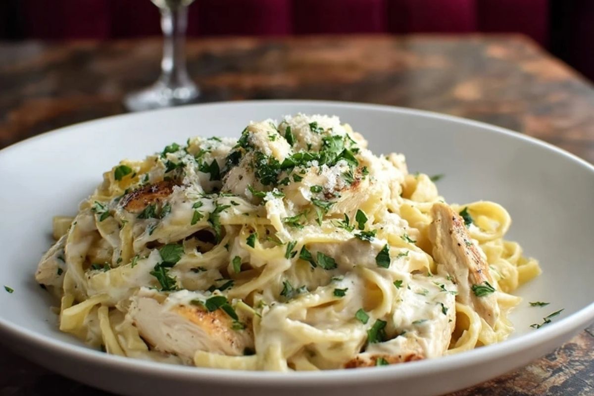 Pâtes Alfredo au Poulet Crémeux