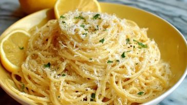 Pâtes Au Parmesan Et Citron