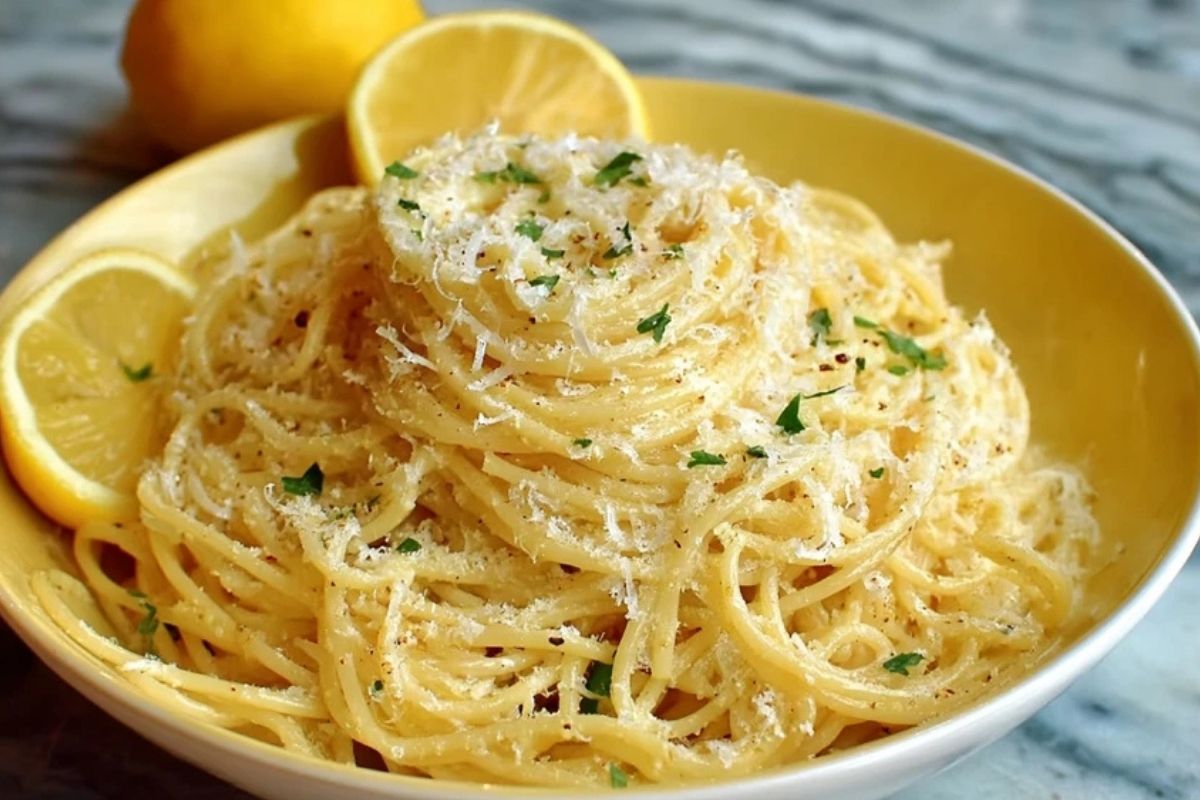 Pâtes Au Parmesan Et Citron
