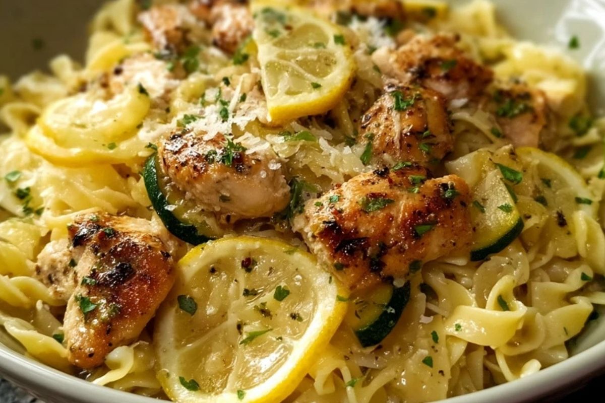 Pâtes au Poulet Citronné