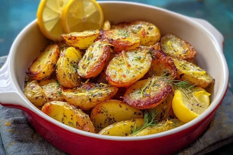 Pommes De Terre Au Citron Grecques