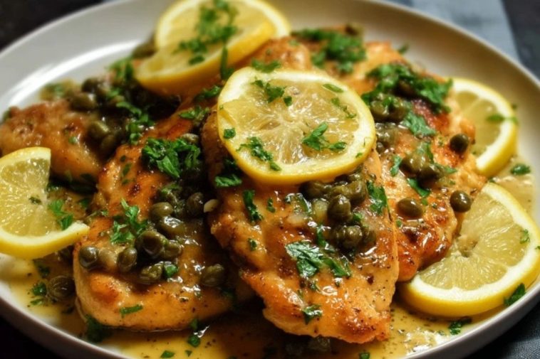 Poulet Piccata à LAil en Cocotte
